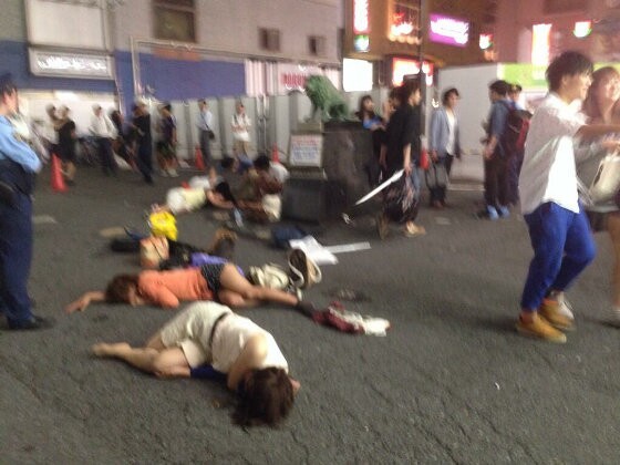 东京新宿女学生集体昏倒 或被下药
