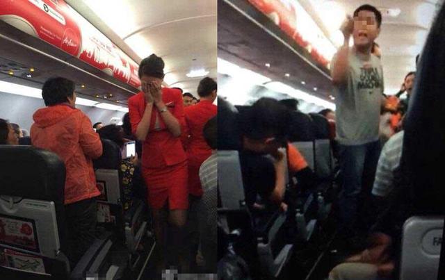 中国乘客泼空姐热水续 抵南京后拒下机索要说法