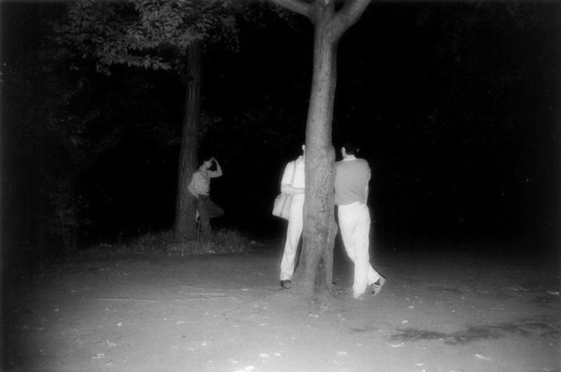 70年代夜幕下的东京公园实拍