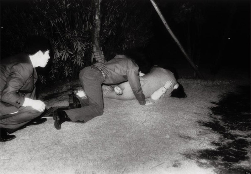 70年代夜幕下的东京公园实拍