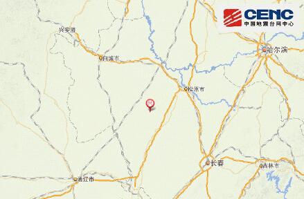 吉林省松原市乾安县发生4.3级地震 深度7千米