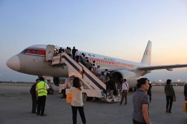 上海开直飞朝鲜航班 游客可携带手机和单反相机